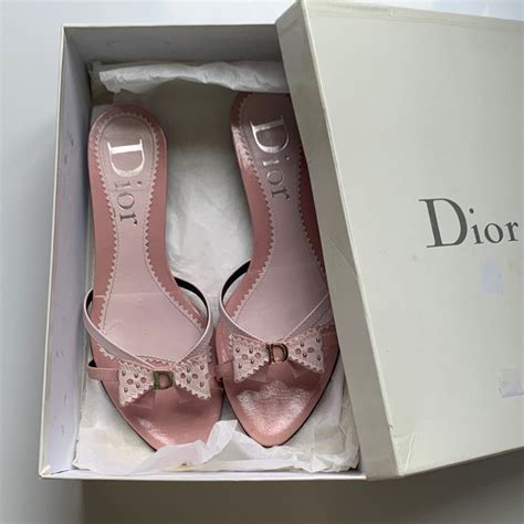 dior kitten heels vintage|pink Dior kitten heels.